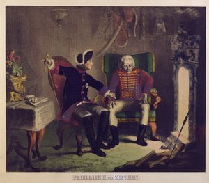 Federico II y el General von Ziethen